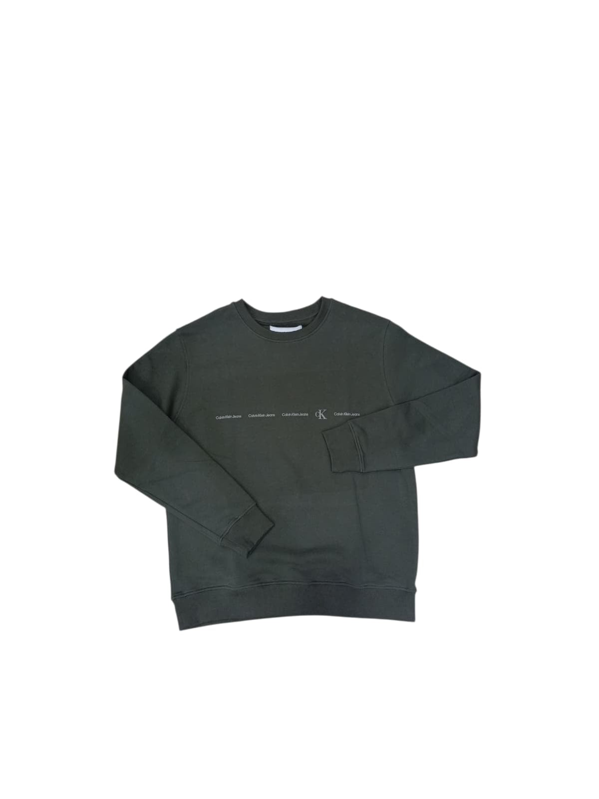 Felpa Calvin Klein Uomo logo retto in gomma