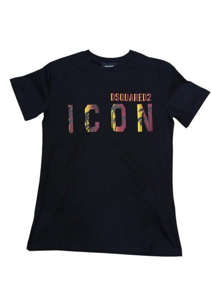 T-shirt DSQUARED con maxi logo con palme 251