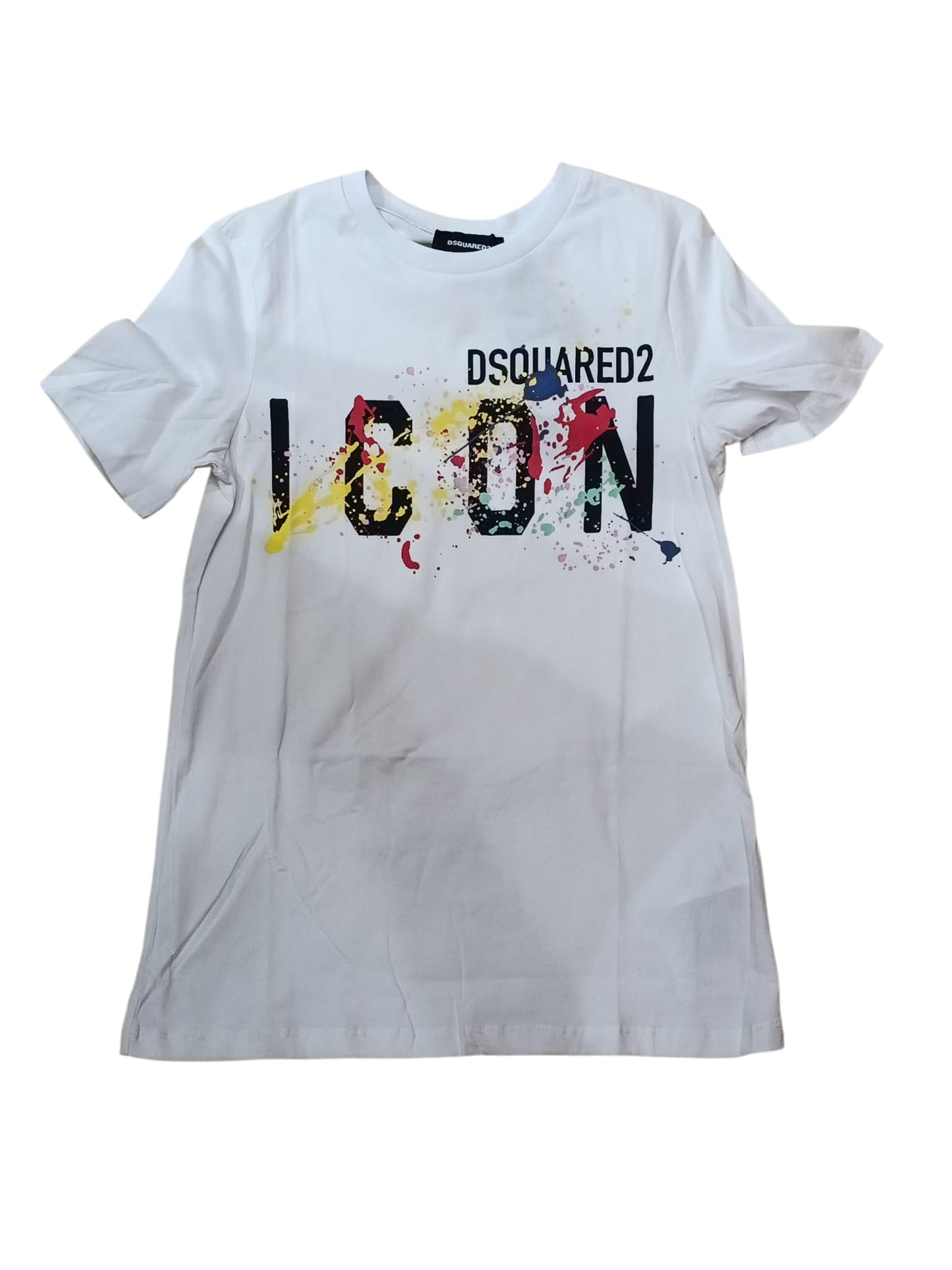 T-shirt DSQUARED2 con maxi logo a schizzi 252
