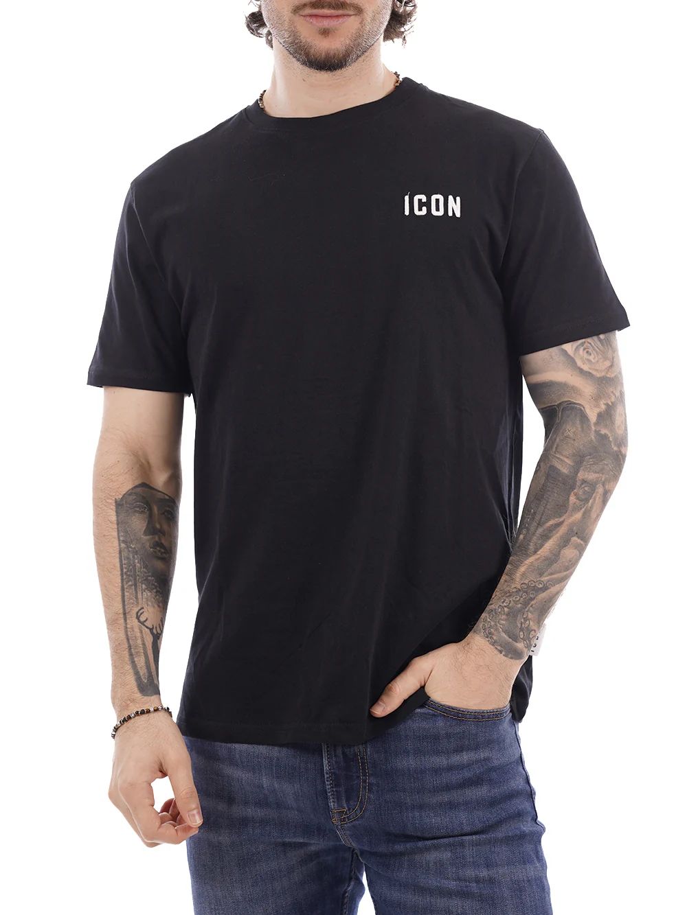 T-shirt ICON LOGO  RICAMO  001
