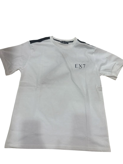 T-Shirt EXIT – Logo in Stampa con Striscia in Spalla