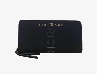 Portafoglio John Richmond maxi logo a rilievo