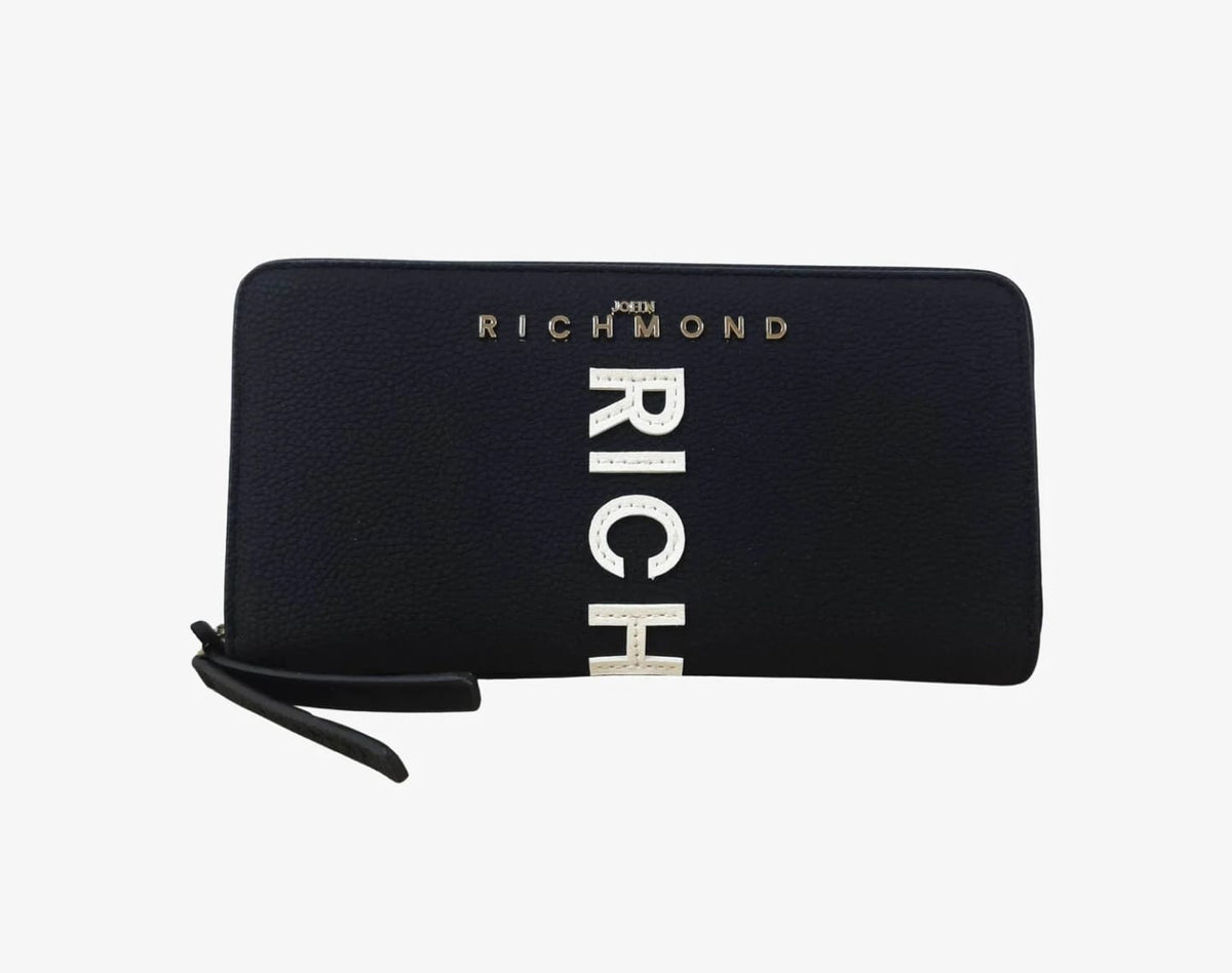 Portafoglio John Richmond maxi logo a rilievo