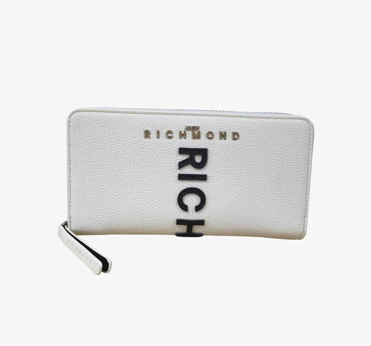 Portafoglio John Richmond maxi logo a rilievo