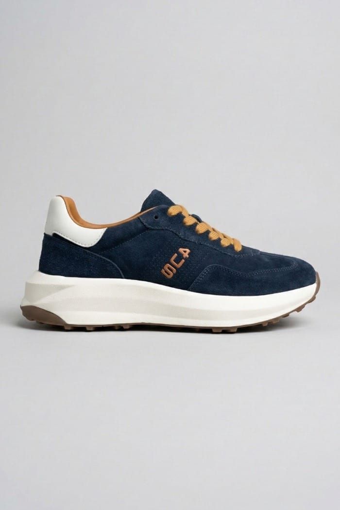Sneakers 4US Paciotti BLUE scamosciata