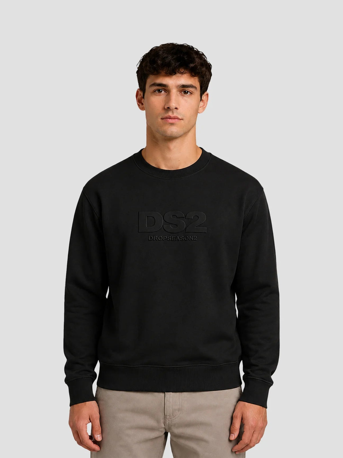Felpa DROP SEASON2 Logo 3D nera 306