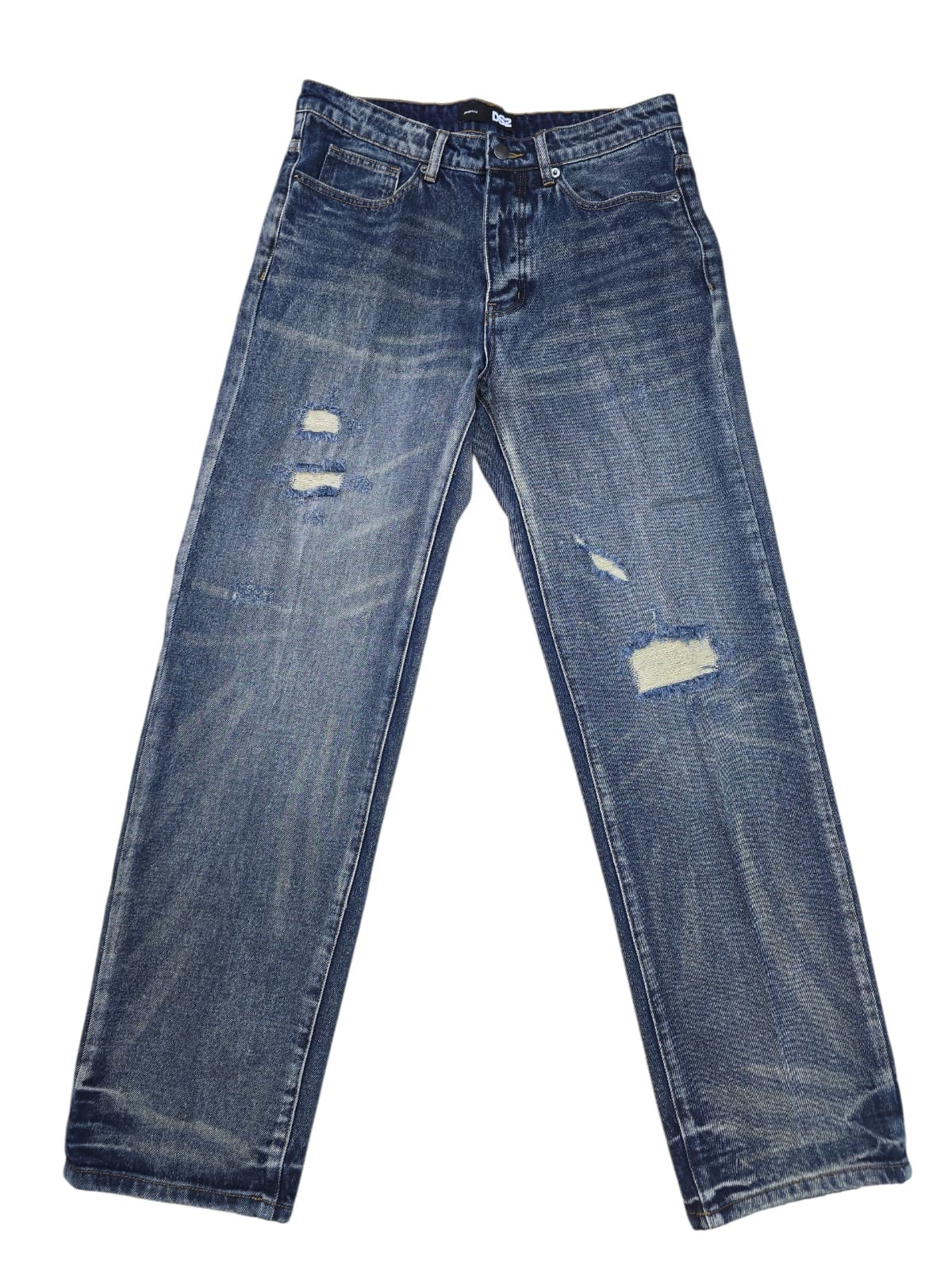 Jeans DROPSEASON2 strappati logo dietro la tasca